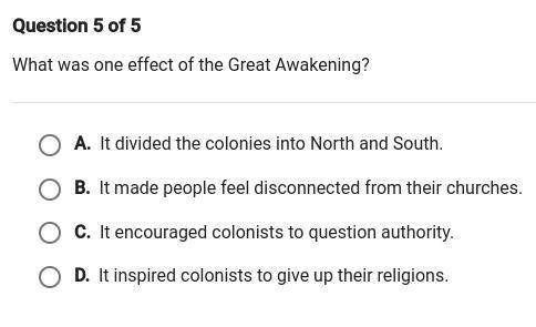 What was one effect of the Great Awakening?