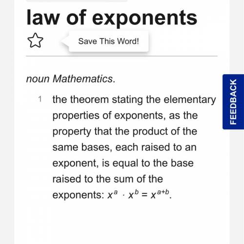 Help pls this is law of exponents