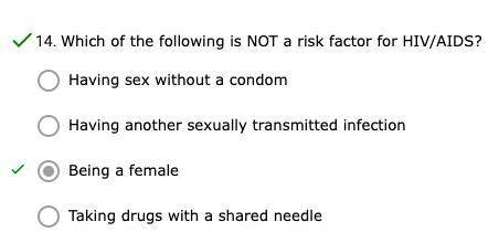 Which of the following is NOT a risk factor for HIV/AIDS?