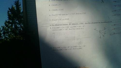 LAST Question of the day
PLZ help solve 8 and 9