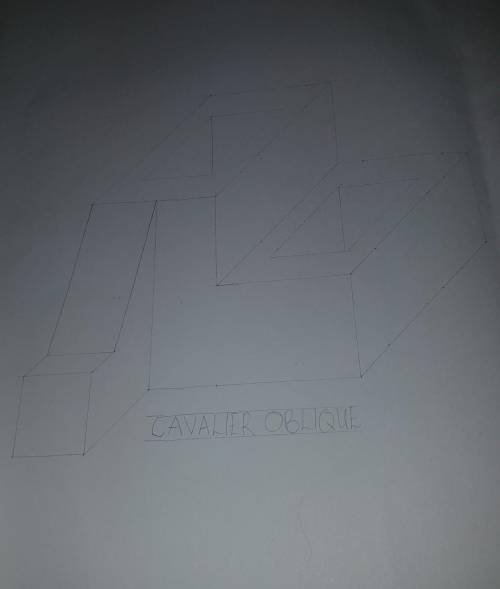 Draw this shape in cabinet oblique