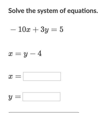 Can someone please explain how to do systems of equations with substitution