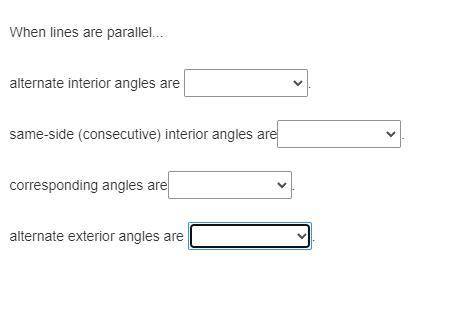 When lines are parallel...