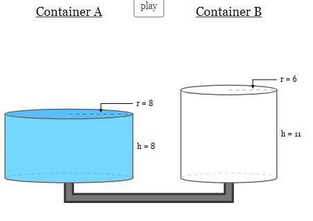 Two containers designed to hold water are side by side, both in the shape of a cylinder. Container