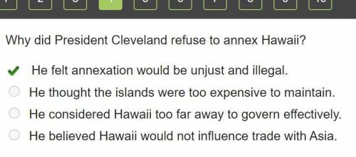 Why did President Cleveland refuse to annex Hawaii?
