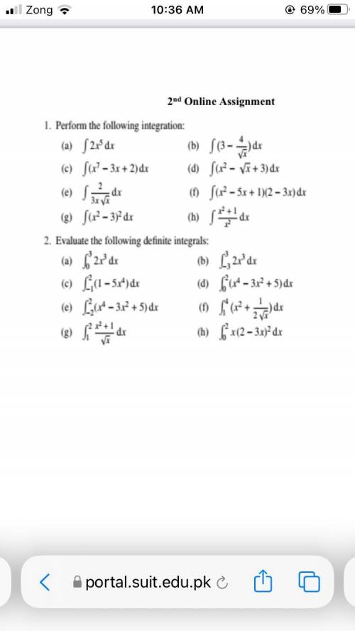 Solve these integration