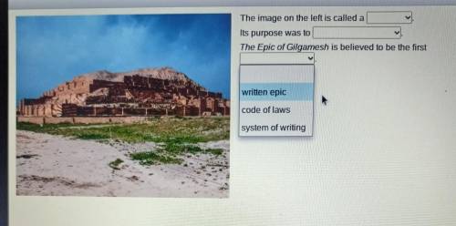 The image on the left is called a Its purpose was to The Epic of Gilgamesh is believed to be the fi