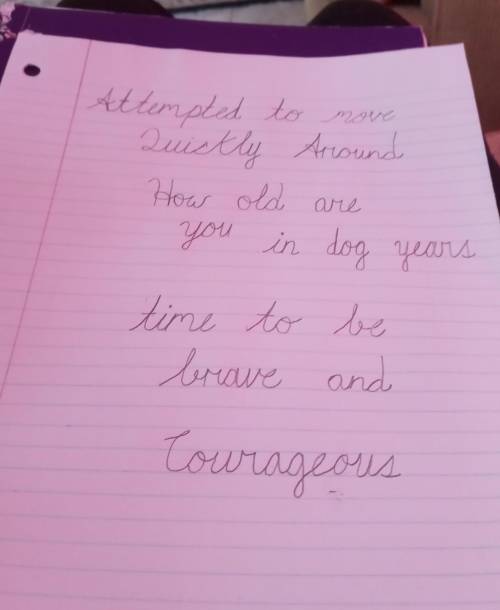 How is my cursive ???