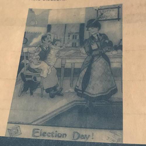 Does the political cartoon

support or oppose the
Nineteenth Amendment?
Explain your reasoning.