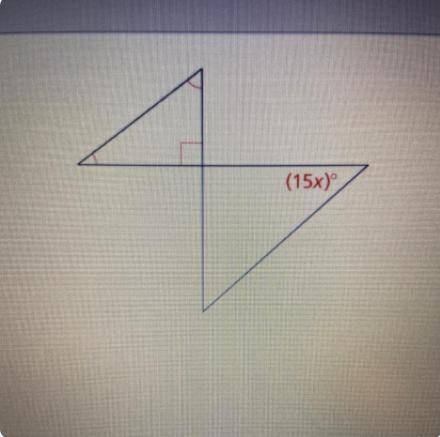 Find the value of x if the two triangles are similar. Explain.