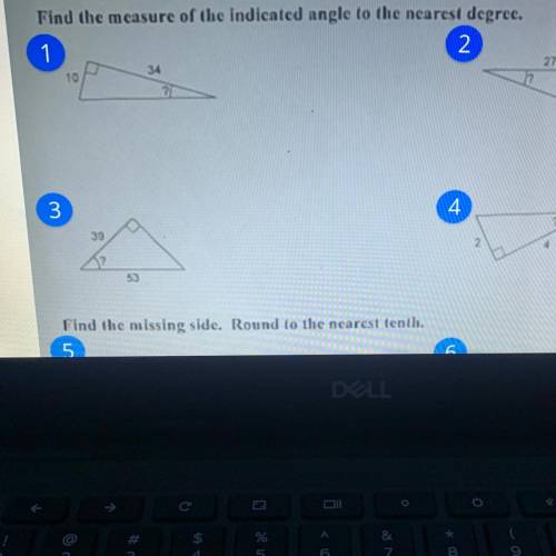 Please help!! 
Find the measure of the indicated angle to the nearest degree.