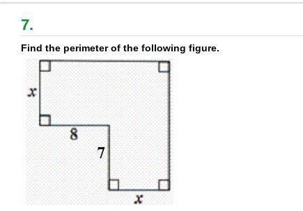 Find the perimeter of the following figure
plsplspls