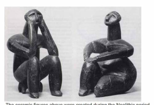 The ceramic figures above were created during the Neolithic period.
- True
- False