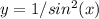 y= 1 / sin^2(x)