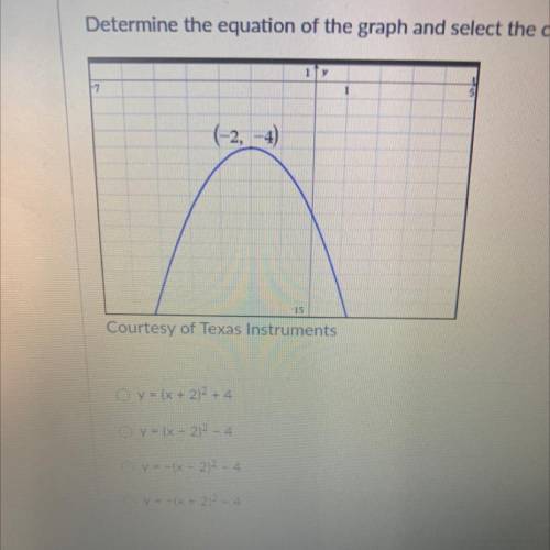 (02.04 LC)

Determine the equation of the graph and select the correct answer below.
Courtesy of T