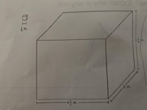 What is the volume of each small cube? And what is the volume of the right rectangular prism.