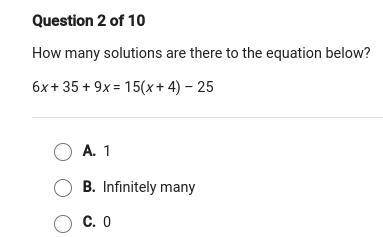 How many solutions are there to the equation below?