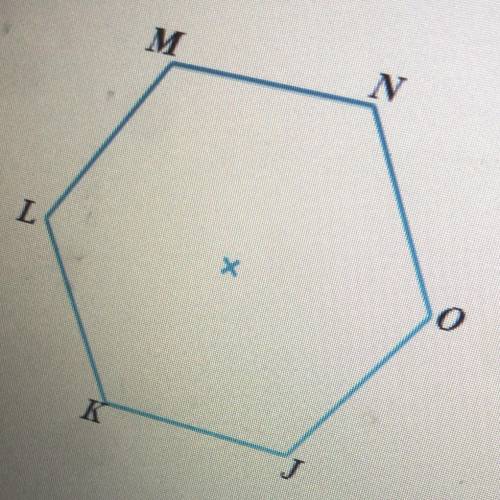 a regular hexagon is shown below . Suppose that the hexagon is rotated clockwise about its center s