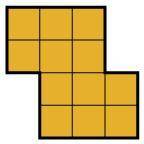 What is the area of the figure below?

16 square units
14 square units
10 square units
12 square u