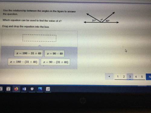 Use the relationship between the angles in the figure to answer the question.