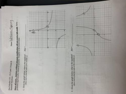 what is the answer to these 2 problems ? if possible provide work? i can give brainliest i need asa