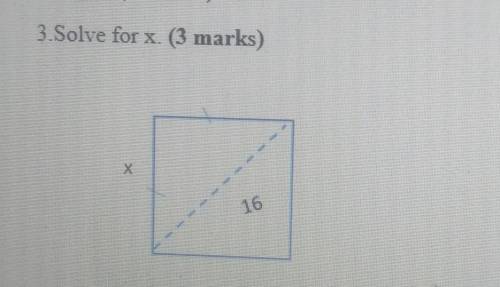 Solve for x help it's due today