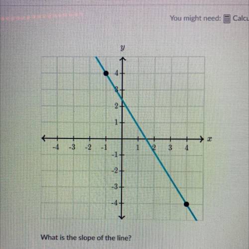 What is the slope of the line // will give brainliest and points
