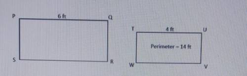 Given: PQRS ~ rectangle TUVW.

What is the perimeter of rectangle PQRS?need an answer ASAPno link
