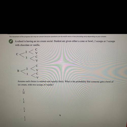 Assume each choice is random and equally likely. What is the probability that someone gets a bowl o