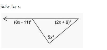 Geometry Solve for x