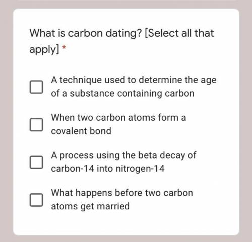 What is carbon dating?