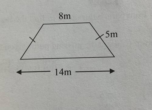 Find the area of the trapezoid (step by step answer)