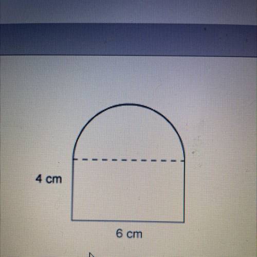 This figure consists of a rectangle and a semi circle what is the area of the figure use 3.14 for p