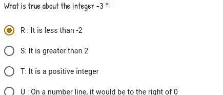 What is true about the integer -3?