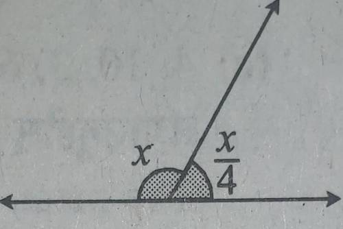 In the given figure, find the value of x.