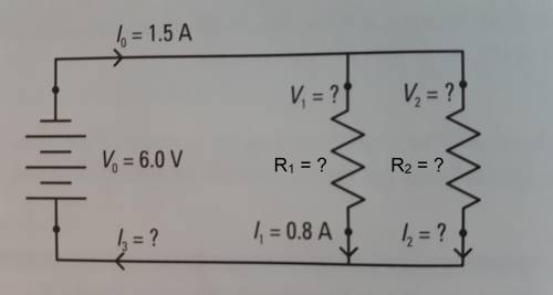 If the electric current at point # 1 is 0.8 A, then what is the electric current at point # 2 along