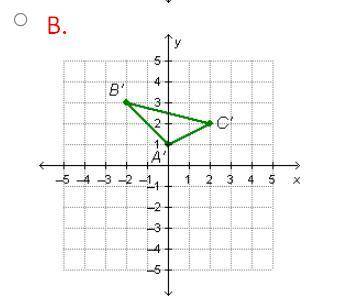 Julieta drew the triangle that is shown below.

see picture...Julieta rotated the triangle 180 deg