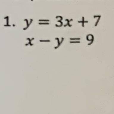 determine which ordered pair is a solution to the system of equations. A. (1,10) B. (-8,-17) C. (4,
