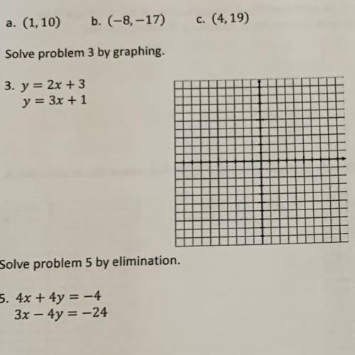 Solve by graphing (pls help)