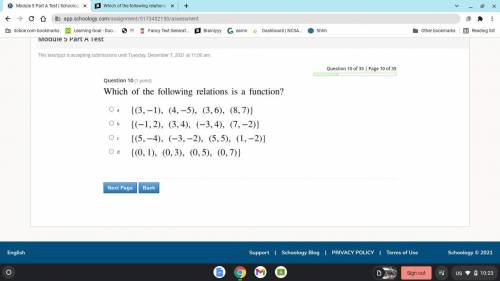 Which relation is a function ?