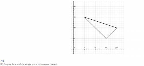 How do you compute the area of the triangle