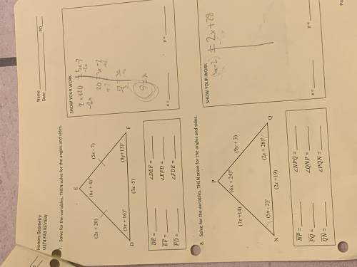 Can someone help?? some questions are completed as an example

need help on questions2 , 4,6,9, an
