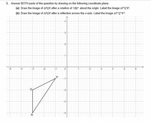 PLEASEEE HELP!!!

Answer BOTH parts of the question by drawing on the following coordinate plane.