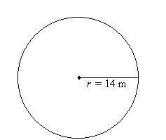 Find the area of the circle. Use 3.14 for pi *
87.9
614.5
153.8
43.9