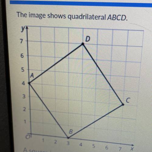 A square is a quadrilateral with four equal sides and four 90 degree angles. Is quadrilateral ABCD