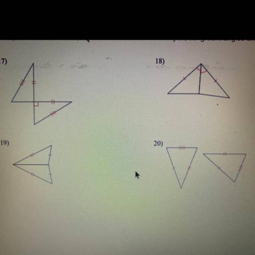 Determine if the two triangles are congruent.If they are state how u know