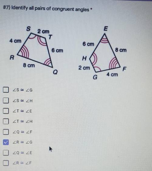 #7) Identify all pairs of congruent angles