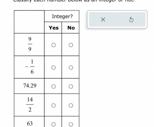 Classify if each number is an integer or not