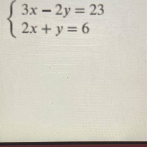 Explain or show that the point (5,-4) is a solution to this system of equations