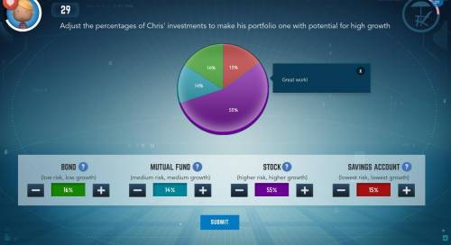 I guess this is more of an answer but here ya'll go

Adjust the percentages of Chris's Investment